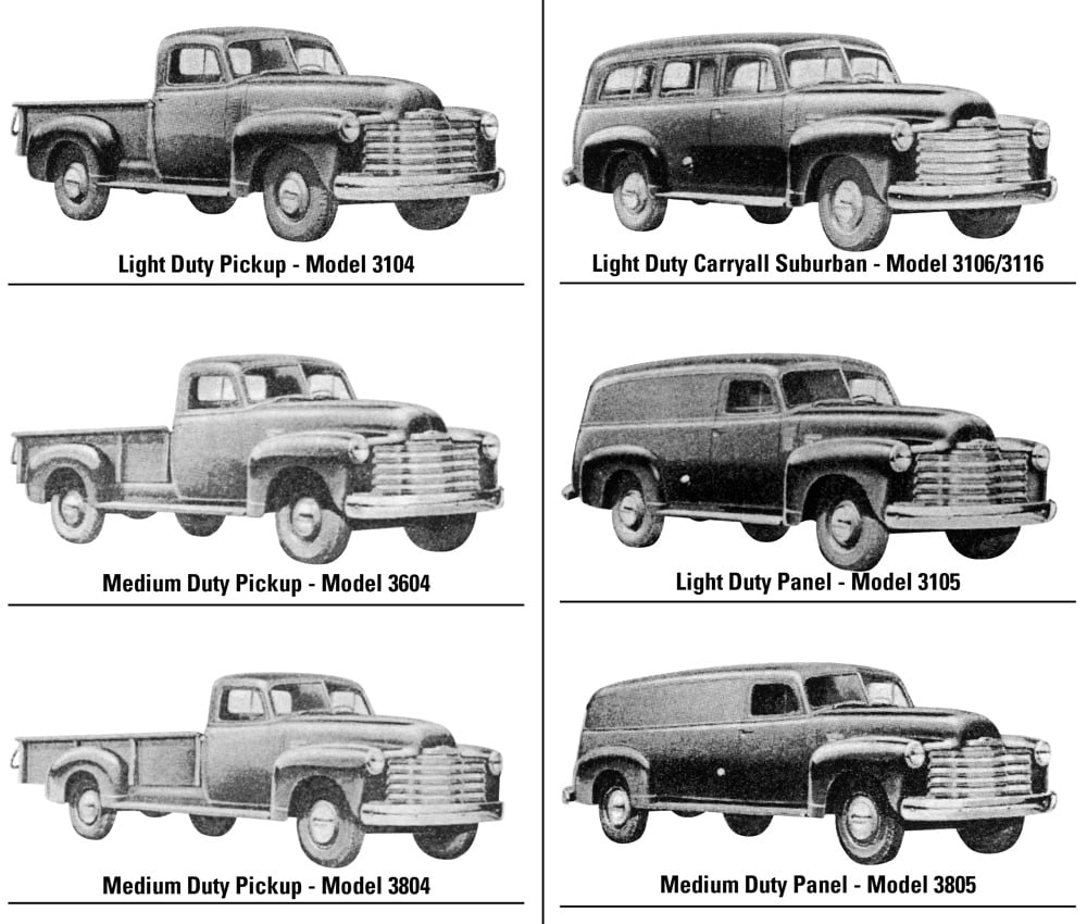 19471959 Chevy Truck Model Years Identification Guide